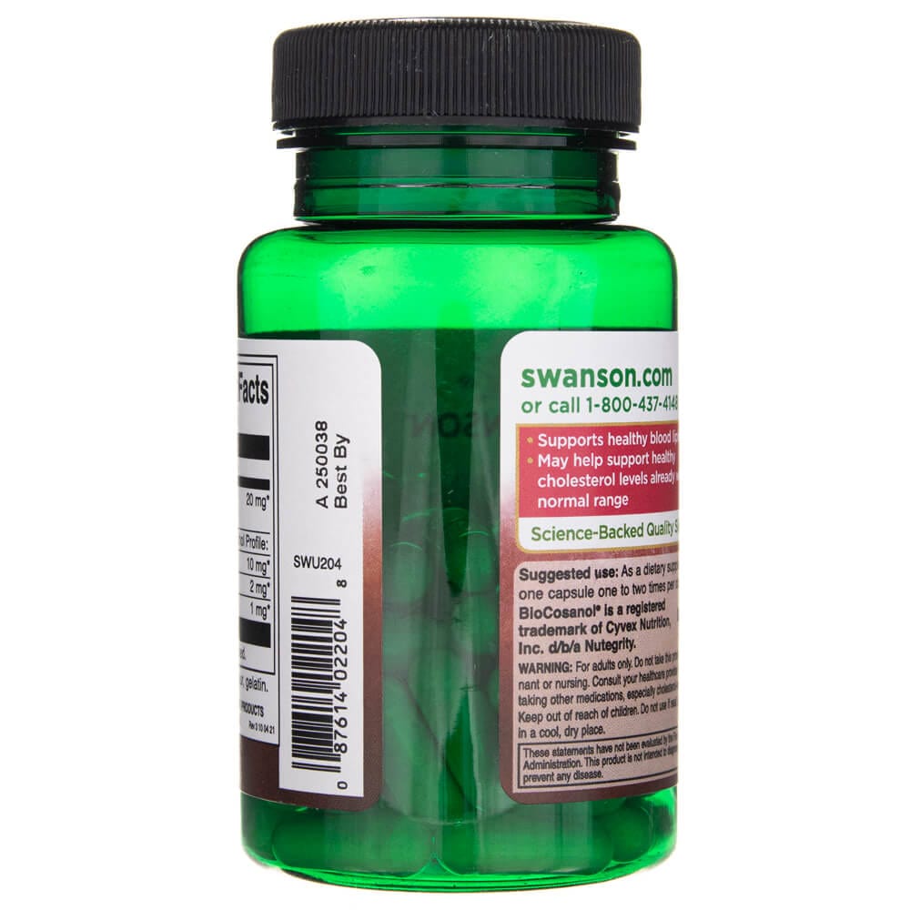 Swanson Policosanol 20 mg - 60 Cápsulas - Imagen 4