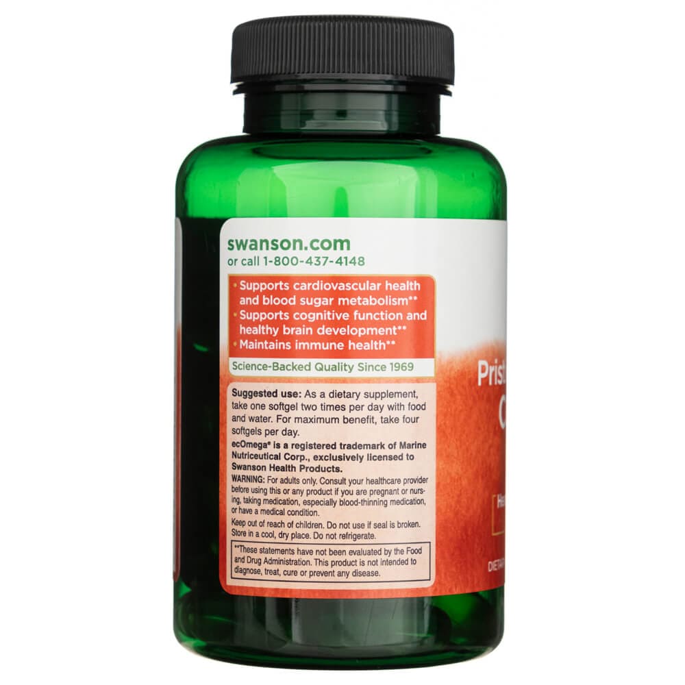 Swanson Pristine Aceite de Hígado de Bacalao Noruego - 60 Cápsulas blandas - Imagen 3