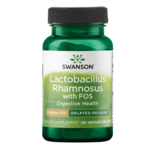 Swanson Probiótico Lactobacillus Rhamnosus con FOS - 60 Cápsulas