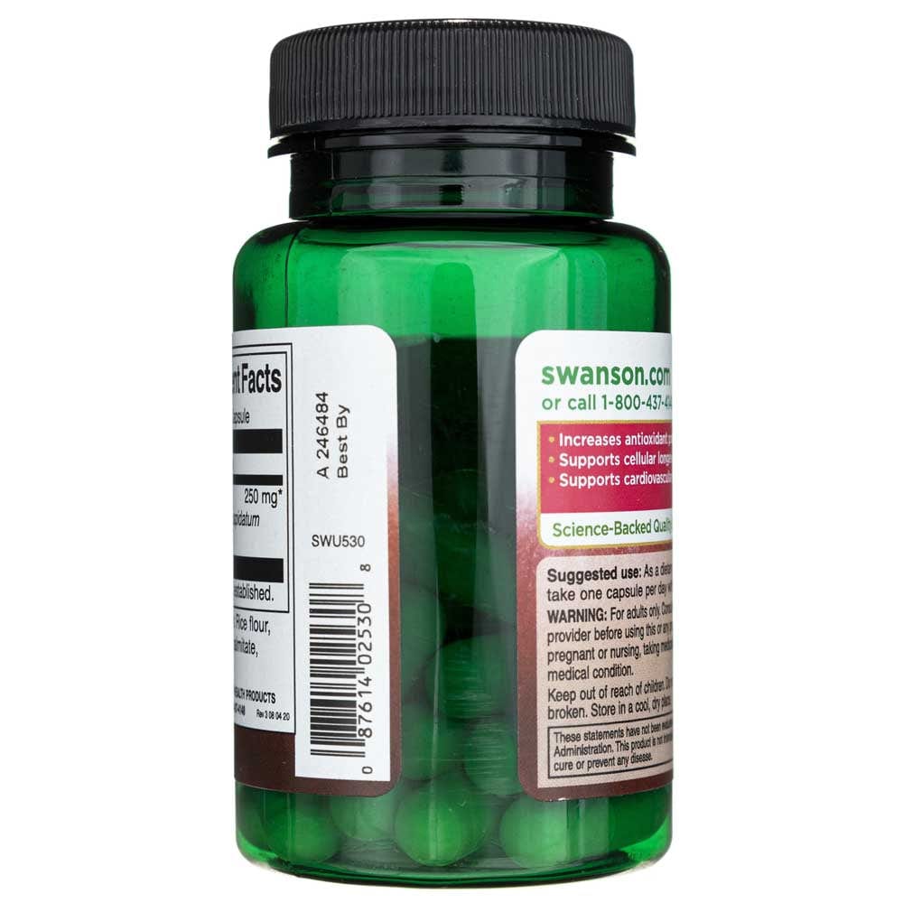Swanson Resveratrol 250 mg - 30 Cápsulas - Imagen 4