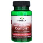 Swanson Resveratrol Complex 180 mg - 60 Cápsulas