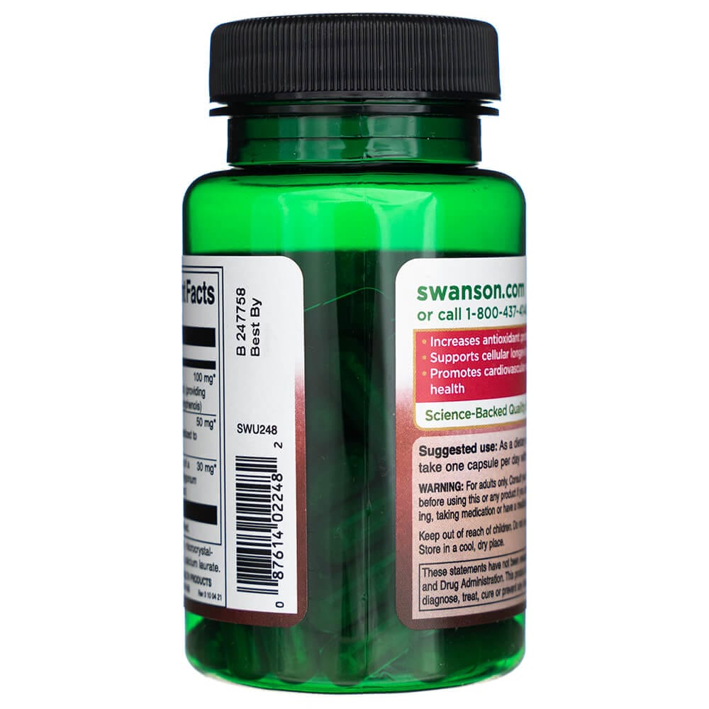 Swanson Resveratrol Complex 180 mg - 60 Cápsulas - Imagen 4