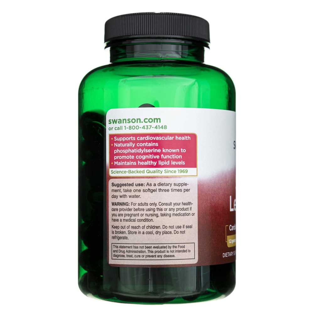 Swanson Lecitina de soja no OGM - 90 cápsulas blandas - Imagen 3