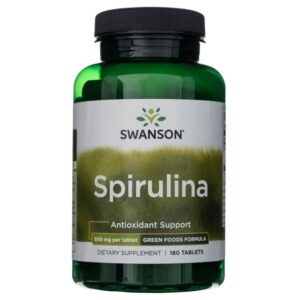 Swanson Espirulina 500 mg - 180 Tabletas