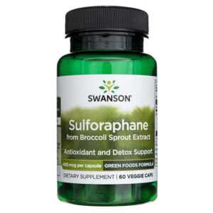 Swanson Sulforafano de Brócoli 400 mcg - 60 Cápsulas Vegetales