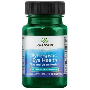 Swanson Salud ocular sinérgica - Luteína y zeaxantina - 60 cápsulas blandas