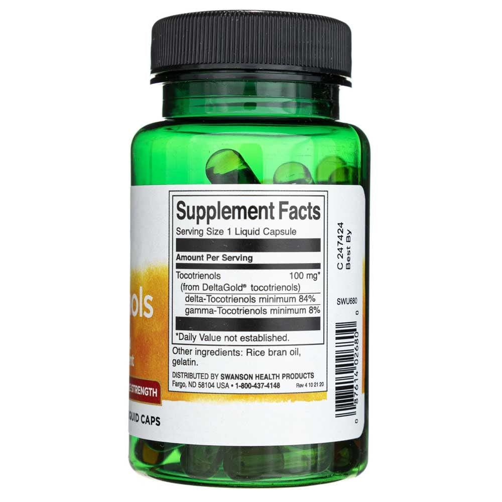 Swanson Tocotrienoles - Doble potencia 100 mg - 60 cápsulas blandas - Imagen 2