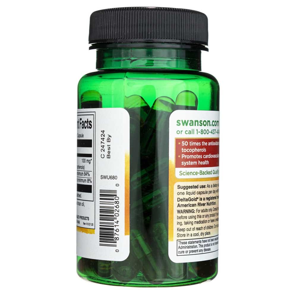 Swanson Tocotrienoles - Doble potencia 100 mg - 60 cápsulas blandas - Imagen 3