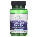 Swanson Complejo de Magnesio Triple 400 mg - 30 Cápsulas