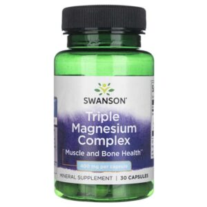 Swanson Complejo de Magnesio Triple 400 mg - 30 Cápsulas