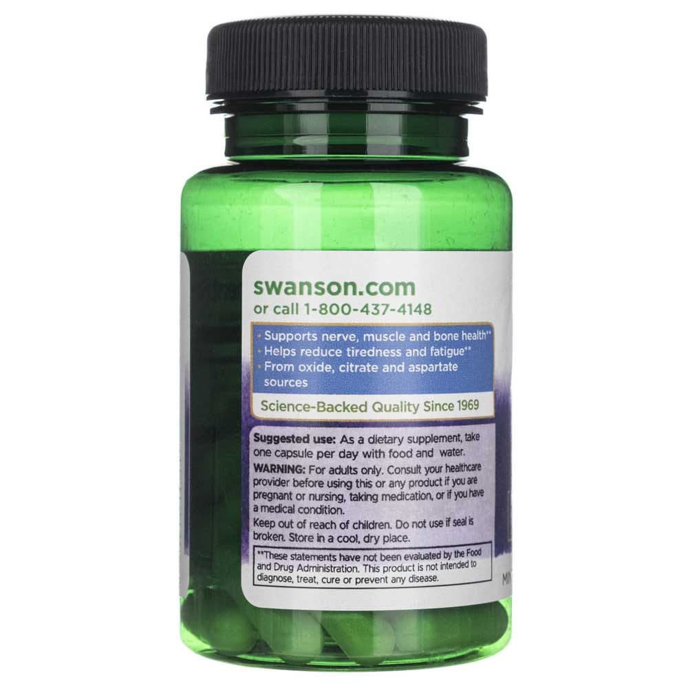 Swanson Complejo de Magnesio Triple 400 mg - 30 Cápsulas - Imagen 3