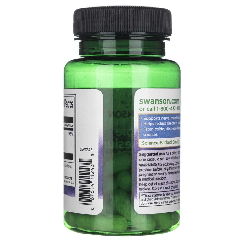 Swanson Complejo de Magnesio Triple 400 mg - 30 Cápsulas - Imagen 4