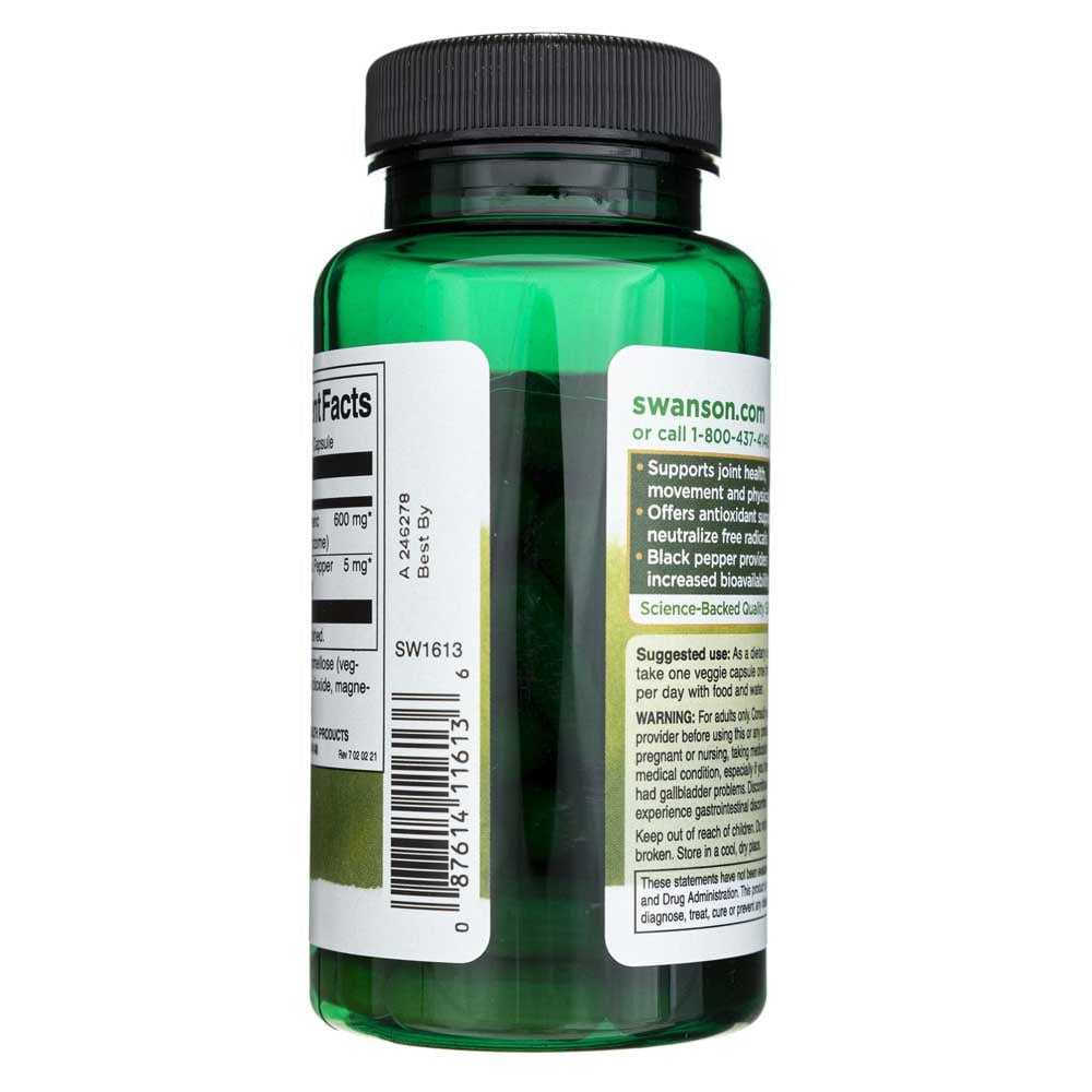 Swanson Cúrcuma y Pimienta Negra - 60 Cápsulas Vegetales - Imagen 4