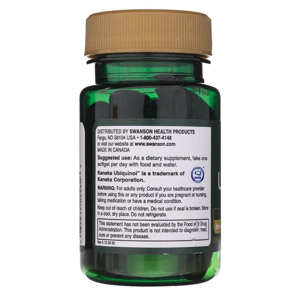 Swanson Ubiquinol 200 mg - 30 Cápsulas blandas - Imagen 3