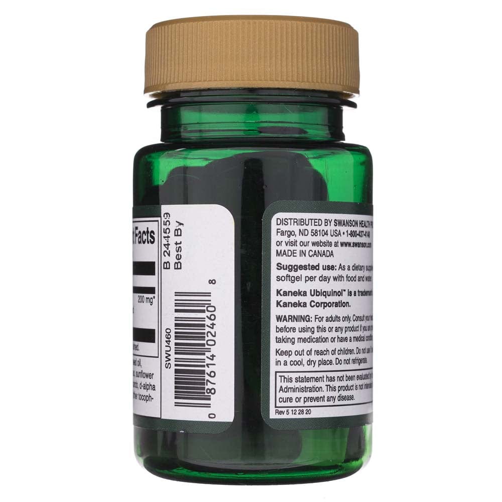Swanson Ubiquinol 200 mg - 30 Cápsulas blandas - Imagen 4