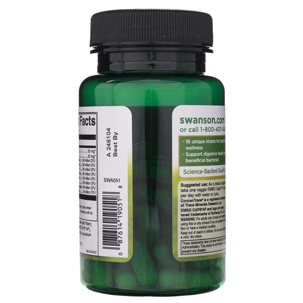 Swanson Ultimate 16 Strain Probiotic with FOS - 60 Cápsulas vegetales - Imagen 3