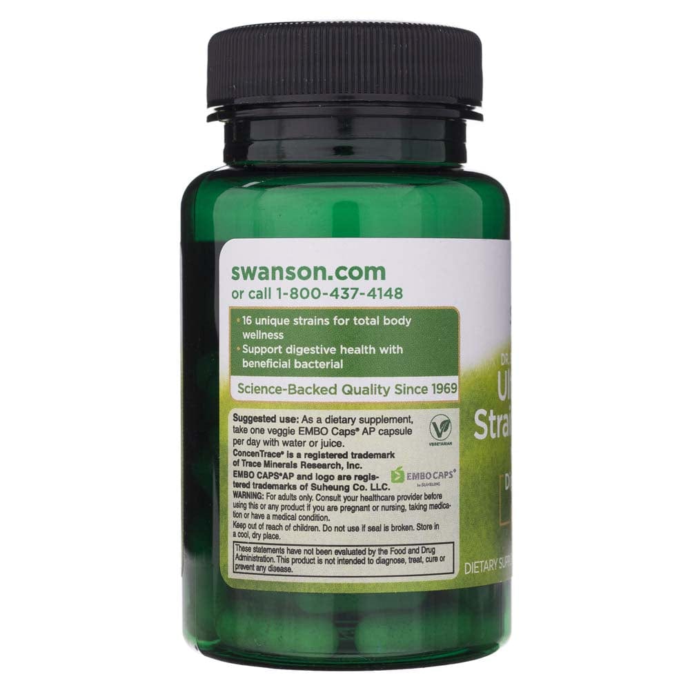 Swanson Ultimate 16 Strain Probiotic with FOS - 60 Cápsulas vegetales - Imagen 4