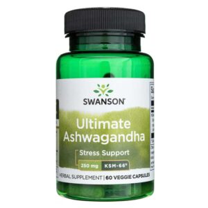 Swanson Ultimate Ashwagandha KSM-66 250 mg - 60 Cápsulas Vegetales