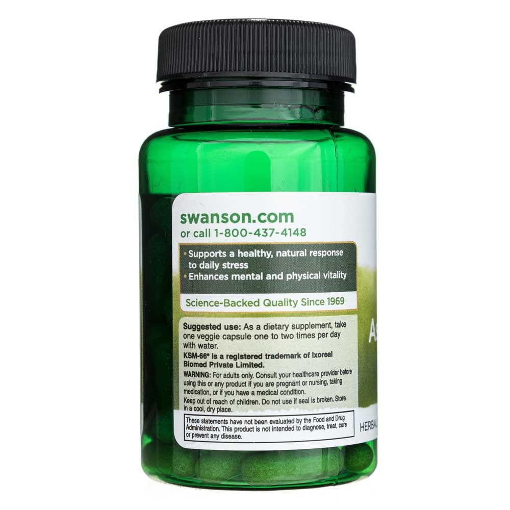 Swanson Ultimate Ashwagandha KSM-66 250 mg - 60 Cápsulas Vegetales - Imagen 3