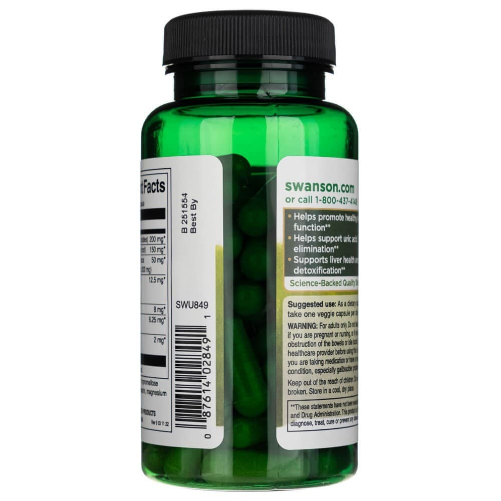 Swanson Uric Acid Cleanse - 60 Cápsulas - Imagen 4