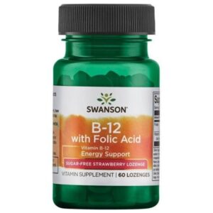 Swanson Vitamina B12 500 mcg Masticable, St RAW bayas - 60 pastillas