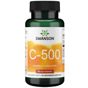 Swanson Vitamina C 500 mg con escaramujo - 100 cápsulas