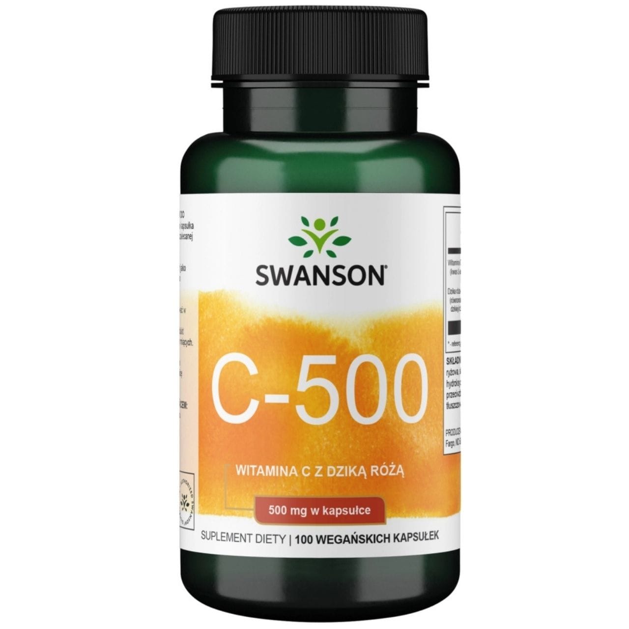 Swanson Vitamina C 500 mg con escaramujo - 100 cápsulas
