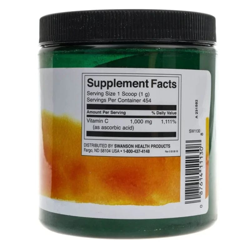 Swanson Vitamina C en polvo 1000 mg - 454 g - Imagen 2