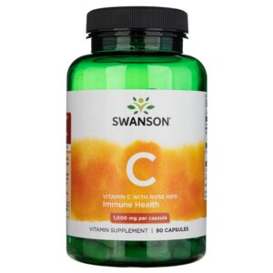Swanson Vitamina C con Escaramujo 1000 mg - 90 Cápsulas