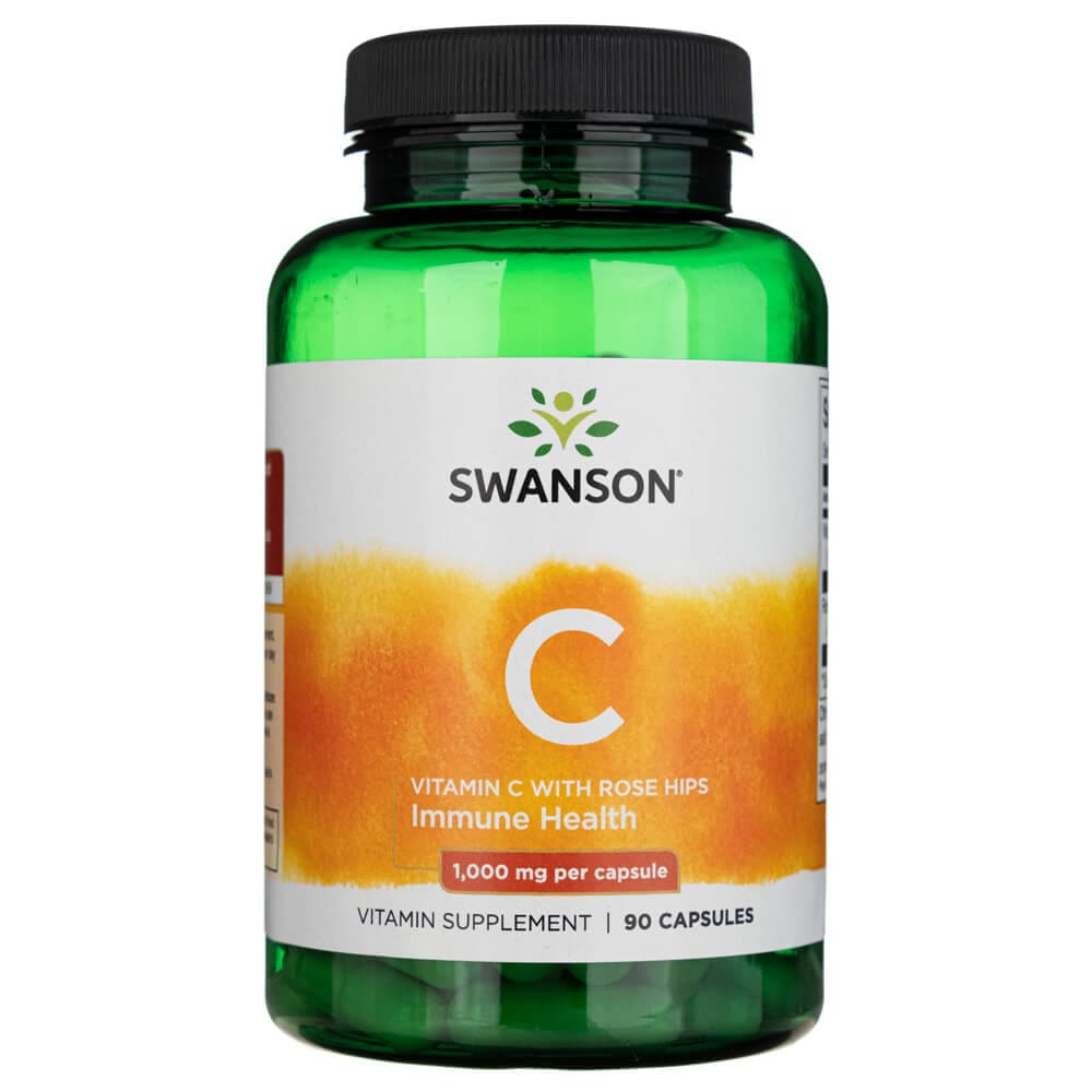 Swanson Vitamina C con Escaramujo 1000 mg - 90 Cápsulas