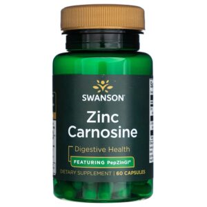 Swanson Zinc Carnosina con PepZinGI - 60 Cápsulas