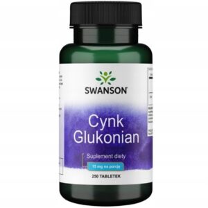 Swanson Gluconato de Zinc 30 mg - 250 Tabletas