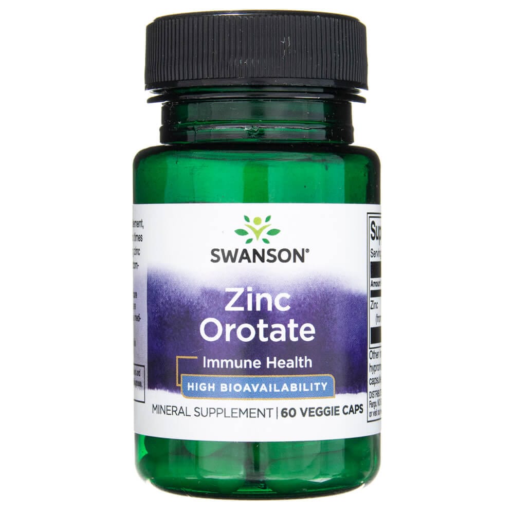 Swanson Zinc Orotate 10 mg - 60 Cápsulas Vegetales