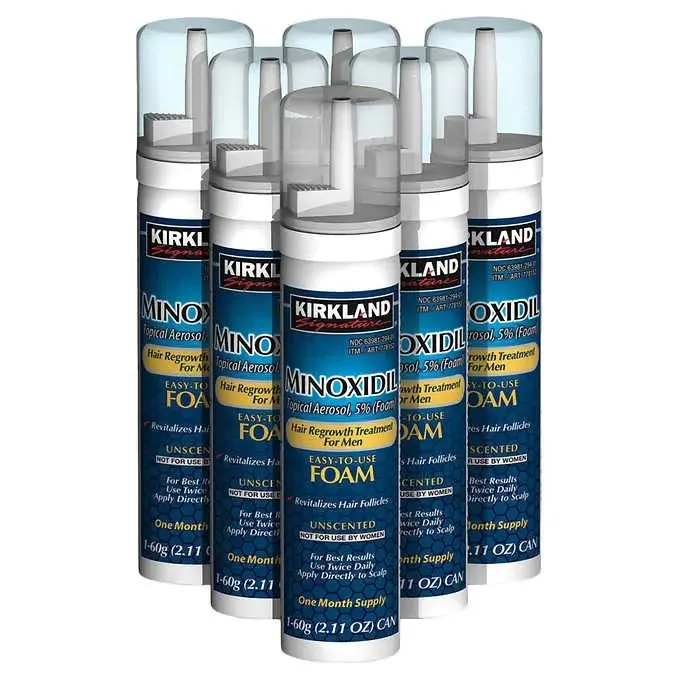 Kirkland Minoxidil 5% Foam Pack 6 x 60 ml - Imagen 2